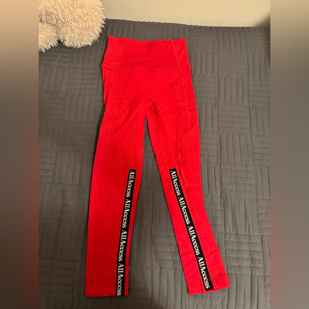 All Access Kids Red Leggings Size XS